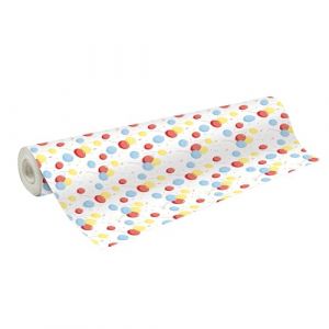 Clairefontaine 211949C - Un Rouleau de Papier Cadeau Grande longueur - Papier Alliance 60g - Motifs : enfants, ballons - Dimensions : 50x0,70m - Papier cadeau Noël, anniversaire