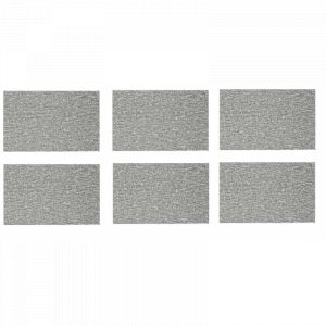 AC-Déco Lot de 6 sets de table spaghetti - L 44,5 x l 30 cm - PVC - Gris