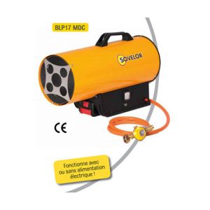 Image de Sovelor Chauffage air pulsé portable au gaz propane avec batterie - BLP17MDC - -