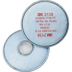 3M Filtre antipoussière P3R, vapeurs organiques et gaz acides %u2122 2138