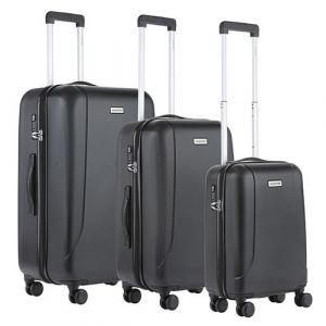 CarryOn Skyhopper Série de valises TSA Série de 3 trolleys OKOBAN Doubles roues Noir