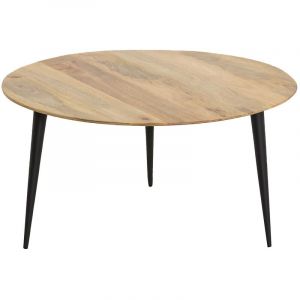 Table basse en bois marron 75x38 cm