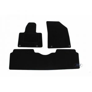 Tapis De Sol Noir Velours - J&J AUTOMOTIVE - Citro&euml;n C5 2008-2017 - Antid&eacute;rapant - Imperm&eacute;able - Sur Mesure