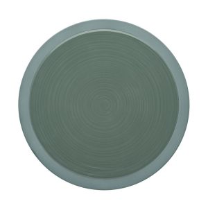 Image de Guy Degrenne Assiette plate ronde 29cm vert argile en grès - A l'unité - Bahia