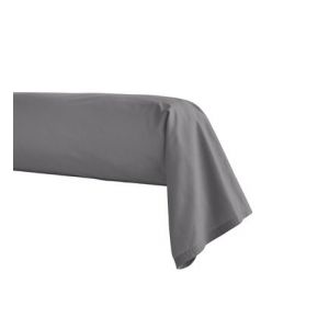 Essix Taie de traversin, Percale de Coton, Basalte, 43x190 cm