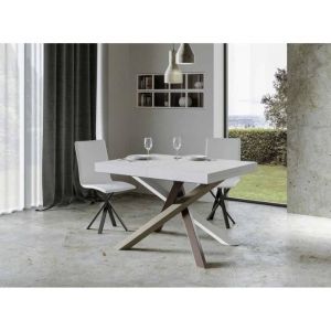Artemis Table extensible 90x130/390 cm Volantis Structure Frêne Blanc 4/C