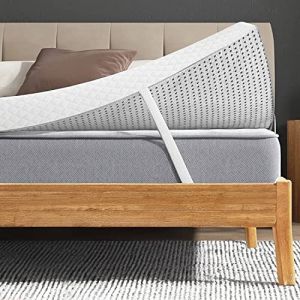 Surmatelas | 105x180 CM | Epaisseur 8CM | Housse Lavable à Deux Faces été/Hiver | Soulage Les tensions Musculaires | Mousse a memoire de Forme 100% | Réversible | Surmatelas 105 x 180