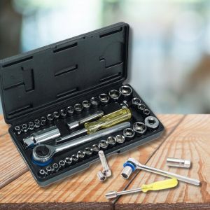 Coffret &agrave; Douilles 39 Pi&egrave;ces avec Accessoires