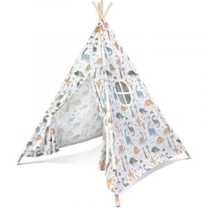 Paco Home Tente pour Enfants Tipi Chambre d'enfant Chambre De Jeu Intérieur Robuste Wigwam Différents Motifs, Couleur:Multicolore, Sets:sans Accessoires