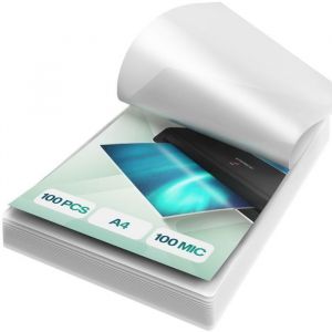 Acropaq - 100 microns - pack de 100 - limpide - A4 (216 x 330 mm) film protecteur