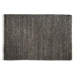 Tapis en cuir et chanvre charbon Stables 180 x 120 cm T RUG REPUBLIC