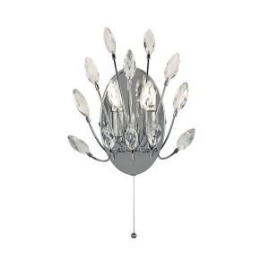 Boutica-design Applique Peacock 2x33W G9 Chrome