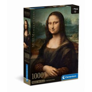 Clementoni Compact puzzle 1000 pieces - La Joconde - De Vinci