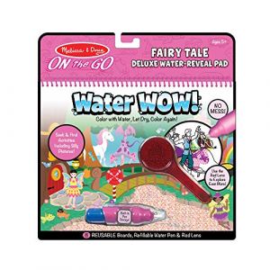 Melissa & Doug Water Wow Conte de fée Deluxe, Bloc d'activités de coloriage à révélation à l'eau réutilisable, Loisirs créatifs pour filles et garçons, Cadeau pour enfants de 3 4 5 6 7 ans