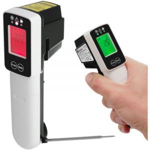 Hendi Thermom&egrave;tre infrarouge avec sonde - Gris 60/350?C - 39x53x(H)158 mm