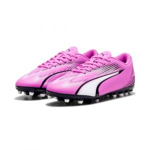 Puma Ultra Play Mg Phenomenal - Poison Pink/blanc/noir Enfant - ['Herbe Naturelle (Fg)', 'Herbe Synth&eacute;tique (Ag)'], pointure 38&frac12; - ['Rose'] - Taille 38&frac12;