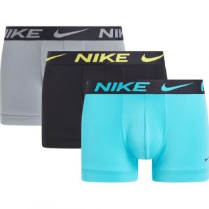 Nike Boxer Trunk Logo bleu clair noir pur gris (3 unités) - L