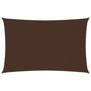 VidaXL Voile de parasol Tissu Oxford rectangulaire 3x6 m Marron
