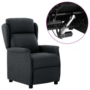 Image de VidaXL Fauteuil inclinable électrique Gris foncé Tissu. Produit Neuf ! Garantie 0 ans !