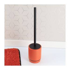 Image de Tendance Brosse wc avec support en résine Terre de Sienne et Noir - Sienne