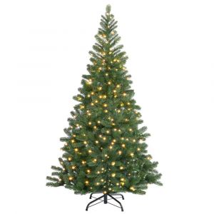 Image de Sapin de Noël artificiel 140cm avec 470 branches décorées