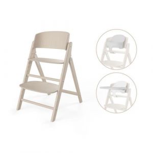 Cybex GOLD Pack chaise haute enfant Click & Fold 3en1 All Natural bois