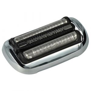 Vhbw Tête de rasage (Lot avec 1x grille de rasoir, 1x lame de tondeuse) compatible avec Braun 71-B1200s, 71-B4200cs rasoir, noir / blanc / argenté