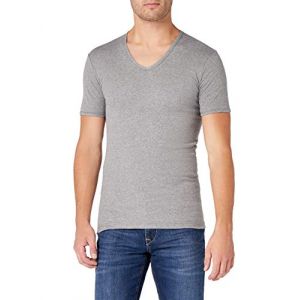 Image de Eminence T-SHIRT - Col V - Les Classiques - Taille 4 XL - Homme - Gris - 100% Coton Hypoallerg&eacute;nique