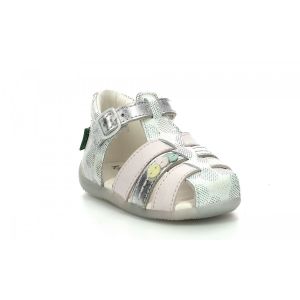 Kickers Sandales Cuir Bigfly-2 Blanc