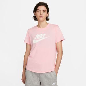 Image de Nike Tee Shirt Big Swoosh Essential Rose/blanc