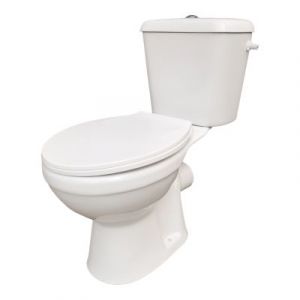 Essentials WC sans bride Tapia avec abattant et double chasse d'eau 8,6L