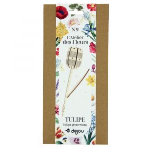 Tulipe fleur à monter en bois