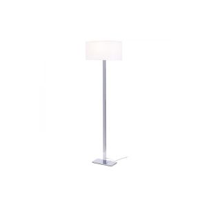 Boutica-design Lampadaire Plaza 1x42W E27 Blanc Chromé