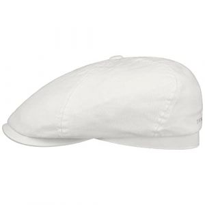 Stetson Casquette Cotton Twill Femme/Homme - en Coton Gavroche avec visi&egrave;re, Doublure Printemps-&eacute;t&eacute; - L