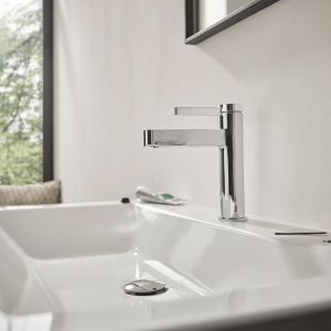 Hansgrohe Finoris Mitigeur monocommand&eacute; pour lavabo 110 avec vidage Push-Open, saillie 139 mm, 76023, Coloris: chrome - 76023000