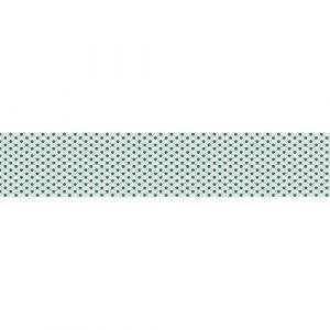 Plage Sticker adh&eacute;sif homestaging, contremarche nuages blanc style abstrait g&eacute;om&eacute;trique, 100 cm x 19,5 cm - Vert