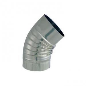Isotip 032418 - Coude plissé à 45° Tyral Inox 304 diamètre 180