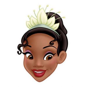 Star Cutouts Masque en carton - visage Disney princesse et la grenouille 27 cm