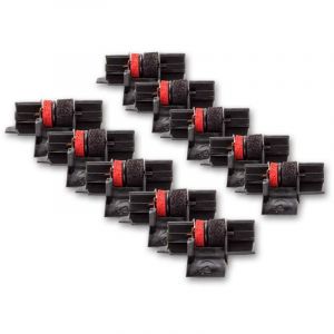 Vhbw 10x Rubans encreurs caisse enregistreuse, calculatrice, compatible avec Casio HR110S, HR120T, HR170L, HR18, HR21 Remplacement pour IR40T, GR 745