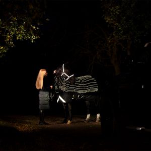 Couverture d'ext&eacute;rieur pour poney imperm&eacute;able Horseware Amigo 1200D FieldSafe Reflectech 50g