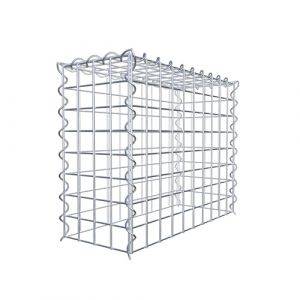 Gabion sur toile type 3 50 cm x 40 cm x 20 cm (L x H x P), maille 5 cm x 5 cm, spirale