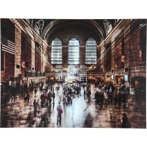 Kare Design Karedesign Tableau en verre Grand Central Station 120x160cm