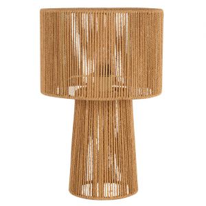 Wadiga Lampe à poser corde 20x20x32cm