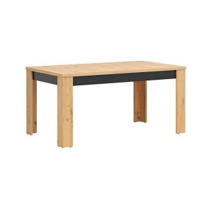 Image de Table &agrave; manger extensible 4 &agrave; 6 places Glenn Bois et Noir