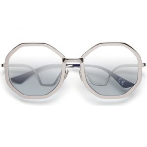 MARNI Unisex Kamiora Mine Argento 3TD Lunettes de soleil Métal Argent Argent Oversize Normale Ombré
