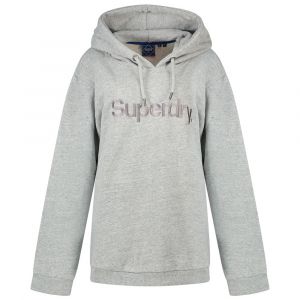 Superdry Sweat à capuche et logo Core Source Gris - Taille 36-38