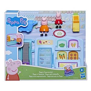 Hasbro PEPPA PIG - Peppa’s Adventures - Peppa à l'épicerie - jouet préscolaire avec 2 figurines et 8 accessoires, dès 3 ans