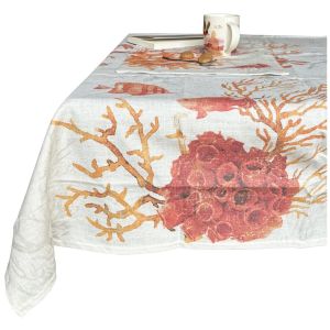 Nappe Imprim&eacute;e En Polylin Enduit 160 X 160 Cm