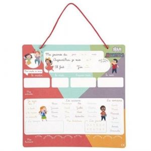 Tableau semainier Magnétique Montessori 70 images magnétiques