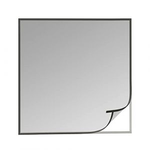 Windhager Open-Up Tulle Moustiquaire, Moustiquaire avec syst&egrave;me facile d&rsquo;ouverture et de fermeture, 130 x 150 cm, anthracite, 03539